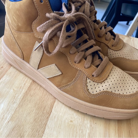 Veja V-15 Men’s Casual Shoes Nubuck ‘Camel Desert’ Size 41 (W10 / M8) - Picture 4 of 8